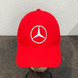 Mercedes Benz Puma Hat Cap Red Embroidered Logo Golf Racing Luxury